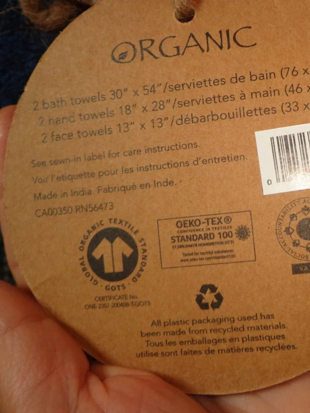 Organic specs about
